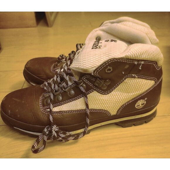 Timberlands Men Brown and‎ Beige Winter Hiking Boots Size 11 main image 4
